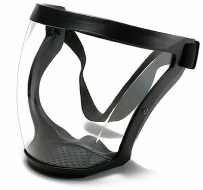 Antopy Full Face Shield Reusable Protective Anti-Fog Transparent High-Definition Shield Adjustable Band, Super Protective Face Shield for Unisex and Adult Power Tool, Laboratory, Welding, Wood-working  Safety Goggle(Free-size)