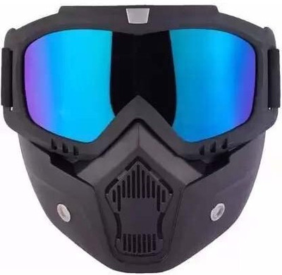 Delhismart Bike Riding Goggles Glasses Face Dust Mask Blowtorch, Laboratory, Power Tool, Welding, Wood-working  Safety Goggle(Free-size)