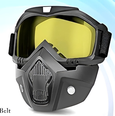 Kayvee Mask Goggle Outdoor Bicycles Goggles Windproof goggle Open Face Vintage Helmets Rainbow Design Blowtorch  Safety Goggle(Free-size)