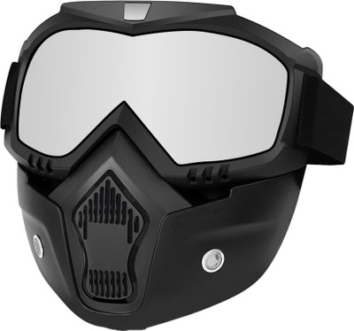 JC COMPTA Goggle Face Mask Anti Scratch UV Protective Face & Eyewear Dirtproof Wind Shield With Soft Foam Padded Detachable Mouth Filter For cycling Bike Off Road Racing Blowtorch  Safety Goggle(Free-size)