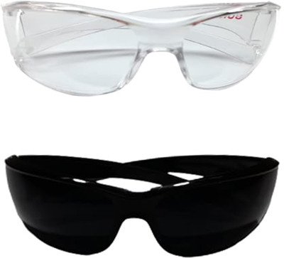 ZAILAND Welding Goggle Set- Best Quality Welding Safety Goggles Combo Black & White Welding, Laboratory, Wood-working, Power Tool  Safety Goggle(Free-size)