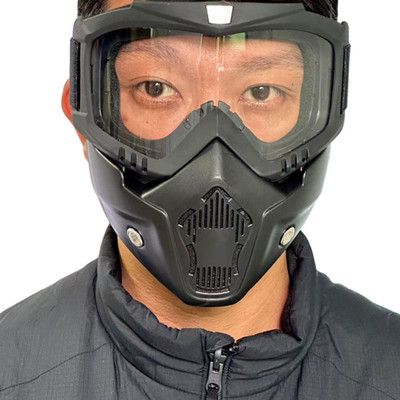 Olsic ® Motorcycle White Goggle Mask Fun Face Mask Full Face Mask Windproof Goggles6 Mask Goggles Bike Off-Road Racing Glasses Blowtorch Safety Goggle Safety Visor(Size - Free-size)