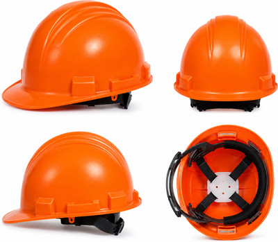 HALLMARK SAFETY PRODUCTS SAFETY HELMET FOR CONSTRUCTION & INDUSTRIAL USE HARD HAT ADJUSTABLE RATCHET FIT INDUSTRIAL HELMET FOR CONSTRUCTION & FACTORY USE ADJUSTABLE RATCHET Construction Helmet(Size - 26)