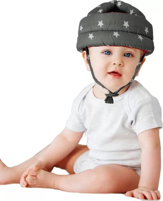 MARQUEONN Baby Star Grey Safety Helmat second model Baby Star Head Protector Adjustable Size Baby Learn to Walk Or Run Soft Helmet Safety Cap(Size - 1-2 Years Kids)