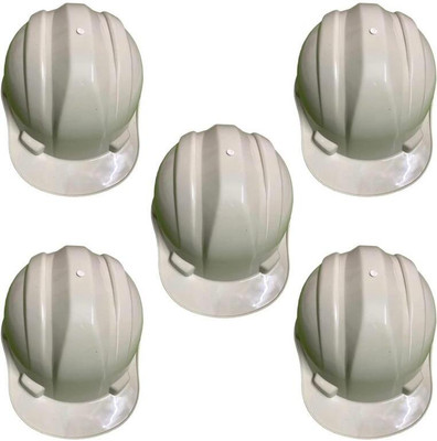 Daz Cam Brand 5 Pcs Heavy Duty Safety Superior Helmet Head Protection for Outdoor Work Head Safety Hat with ISI Mark Safety Cap(Size - Free)