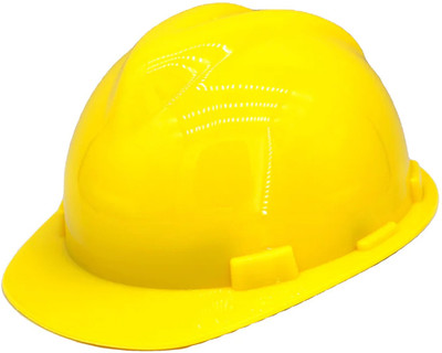 GLAMAXY Plastic Construction Protect Breathable Engineering Power Safety Labour Helmet Construction Helmet(Size - Free)
