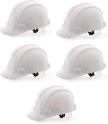 GLAMAXY Plastic Construction Protect Breathable Engineering Power Safety Labour Helmet Construction Helmet(Size - Free)