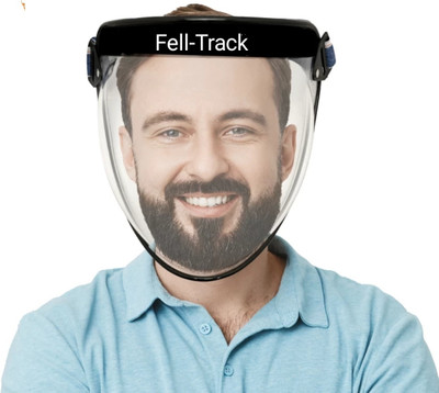 FELL-TRACK FELL TRACK FACE SHIELD FELL-50- Unbreakable Reusable Flip Up Face Shield Safety Visor (Size - Regular) Safety Visor(Size - Regular-fit)