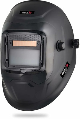 iBELL IBL WH630S Large Viewing Solar & Battery Powered Auto Darkening Welding Helmet , Adjustable Shade DIN 5-13, Grinding Mode, UV/IR Protection – for MIG, TIG, MMA Safety Cap(Size - Frees Size)