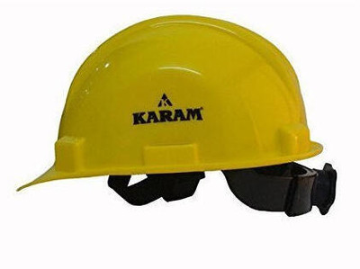 FIREWELD Yellow Karam Safety Helmet Construction Helmet(Size - Standard Size, Fit to all)
