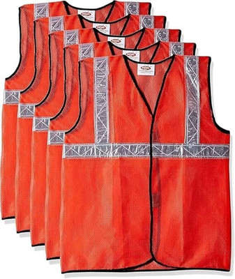 Toshweld ORANGE-SAFETY-JACKET-5PCS Safety Jacket(ORANGE)