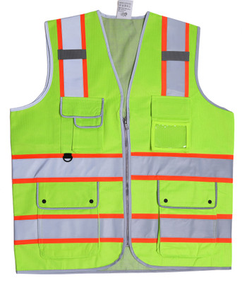 evion ES_032_GREN/ORNG_S Safety Jacket(Multicolor)