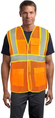 Primefire Reflective Safety Jacket Safety Jacket(Orange)