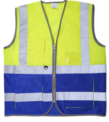 evion ES_032_GREN/BLUE_L Safety Jacket(Multicolor)