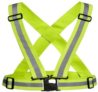 RBGIIT High Visibilty Vest Protective Safety Reflective Jacket, Night Cycling Reflector Safety Jacket(Green)