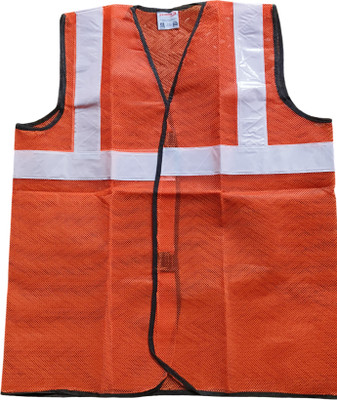 stonix safety jacket orange colour Safety Jacket(orange)