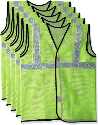 RBGIIT Imported Safety Security Reflective Adjustable Vest Belt Gear Stripe Safety Jacket(green)