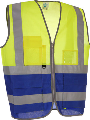 evion ES_032_BLU/GREN_S Safety Jacket(Multicolor)