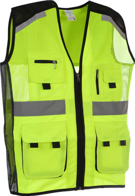 evion ES-24258(BLU-GREN)L Safety Jacket(Multicolor)