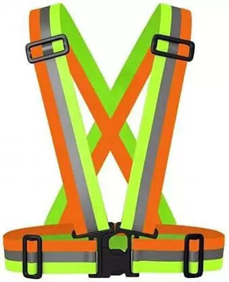 nsk Reflective Vest Belt Jacket, Night Cycling Reflector Safety Jacket(Multicolor)