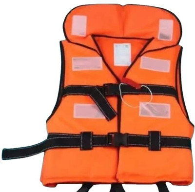 Themujtaba Life Jacket Polyster Fabric for Adult Safety Jacket Safety Jacket(orange)
