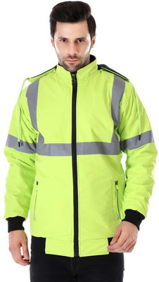 evion ES-1110 WJ Rev Used For Police, For Cycling For Ladies, Engineers Safety Jacket(Green1)