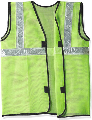 alisp Safety Reflective Jacket Adjustable Vest belts Pack Of 1 Safety Jacket(Green)