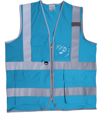 evion ES_032_SKYBLUE_XL Safety Jacket(Blue)