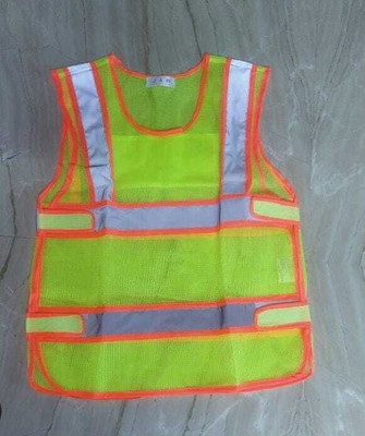 JAP Exports ji89 Safety Jacket(green-orange)
