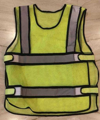 JAP Exports ji89 Safety Jacket(green-black)