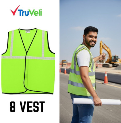 Truveli Safety Jacket For construction, traffic control, and outdoor work A65 Safety Jacket(Multicolor)