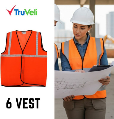 Truveli Safety Jacket For construction, traffic control, and outdoor work A142 Safety Jacket(Multicolor)