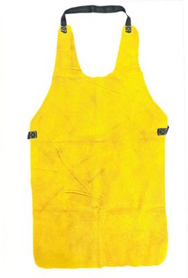 Q8 Twinkle Adjustable Leather Apron | Heat Resistant Protective Work Wear Leather Apron- Safety Jacket(Yellow)