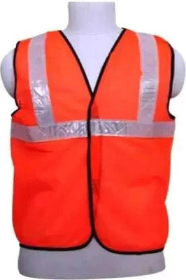 Scart Jacket High Waistcoat Safety Jacket - Orange Color (Pk of 2) Safety Jacket(Orange)