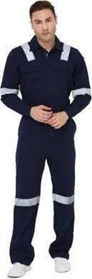 GB KORE ARC WORKWEAR men's overall/boiler suit high visibility (LARGE) Safety Jacket(NAVY BLUE)