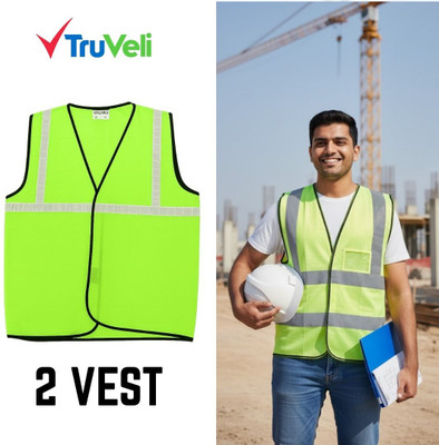 Truveli Safety Jacket For construction, traffic control, and outdoor work A15 Safety Jacket(Multicolor)