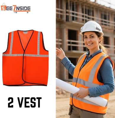 SEE INSIDE Safety jacket Orange ZN11 Safety Jacket(Multicolor)