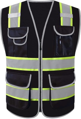 VRITRAZ SV_Dual-U2Line_Black-1 Safety Jacket(Black)