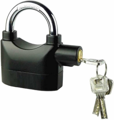 MELZRON Security Pad Lock with Electronic Touch Siren Alarm Lock For Office Safety Lock(Black)
