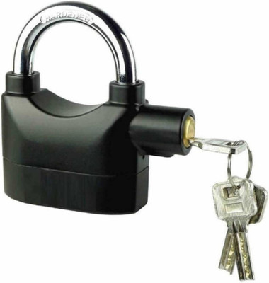 ZARRY Security Pad Lock with Electronic Touch Siren Alarm Lock For Office_01 Safety Lock(Black)