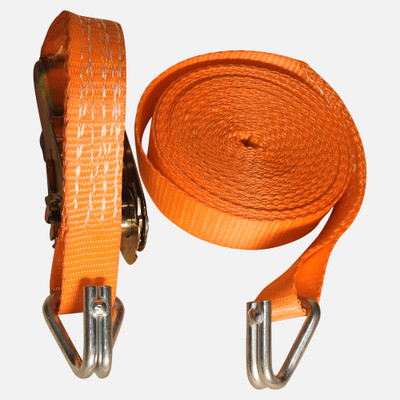 WON Polyester Cargo Lashing Belt (50mm X 10Mtrs) Polyester Luggage Strap(Orange)