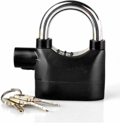 MELZRON Security Lock with Electronic Touch Siren Alarm Lock Safety Lock(Black)