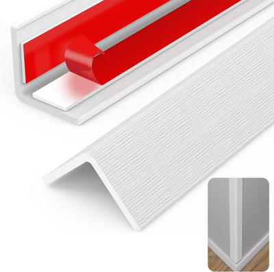 Ofifo Table Edge Guards Child Safety Corner Guard 1.2 Meter Self Adhesive PVC Corner Safety Lock(White)