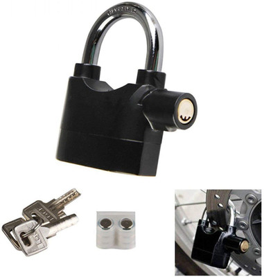 MELZRON Anti Theft System Security Pad Lock with Burglar Smart Alarm Siren Safety Lock(Black)
