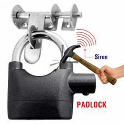 ZARRY Anti Theft Security Alarm Pad Lock Safety Lock Safety Lock(Black)
