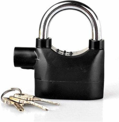 ZARRY Security Lock with Electronic Touch Siren Alarm Lock Safety Lock(Black)