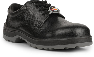 Liberty Steel Toe Leather Safety Shoe(Black, S1, Size 7)