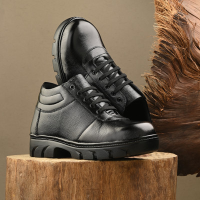 B-Fox Steel Toe Leather Safety Shoe(Black, S1, Size 10)