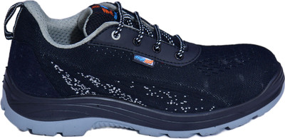 HIGH LITE Fiber Toe Fabric Safety Shoe(Black, S1, Size 7)