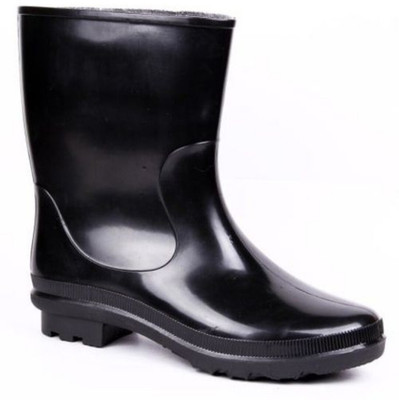 HOUSE OF COMMON Soft Toe Rubber Safety Shoe(Black, S1, Size 8)